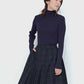 Gentle pleated skirt (Black watch)