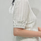 Jane half-sleeve knit tops (White)