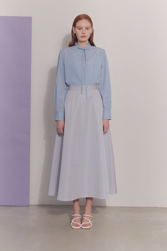 Audire bowtie blouse(Blue)