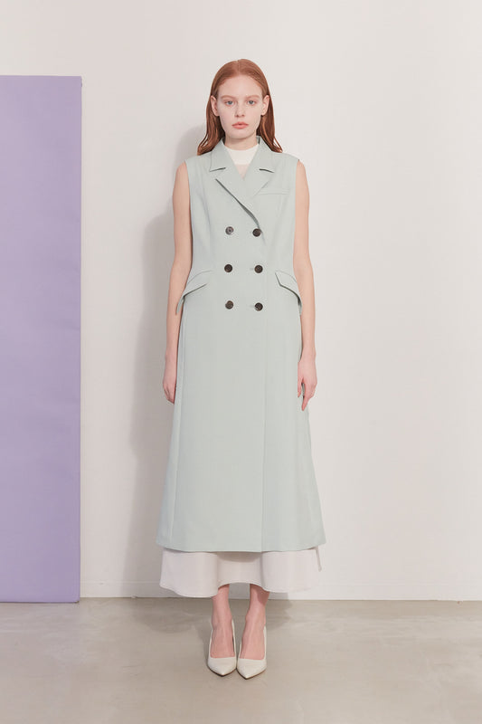 Grosgrain circular skirt(Ivory)