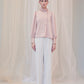 Audire drape blouse (Pink)