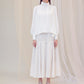 Airy jacquard skirt (White)