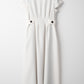 Waist tuck dress(White)