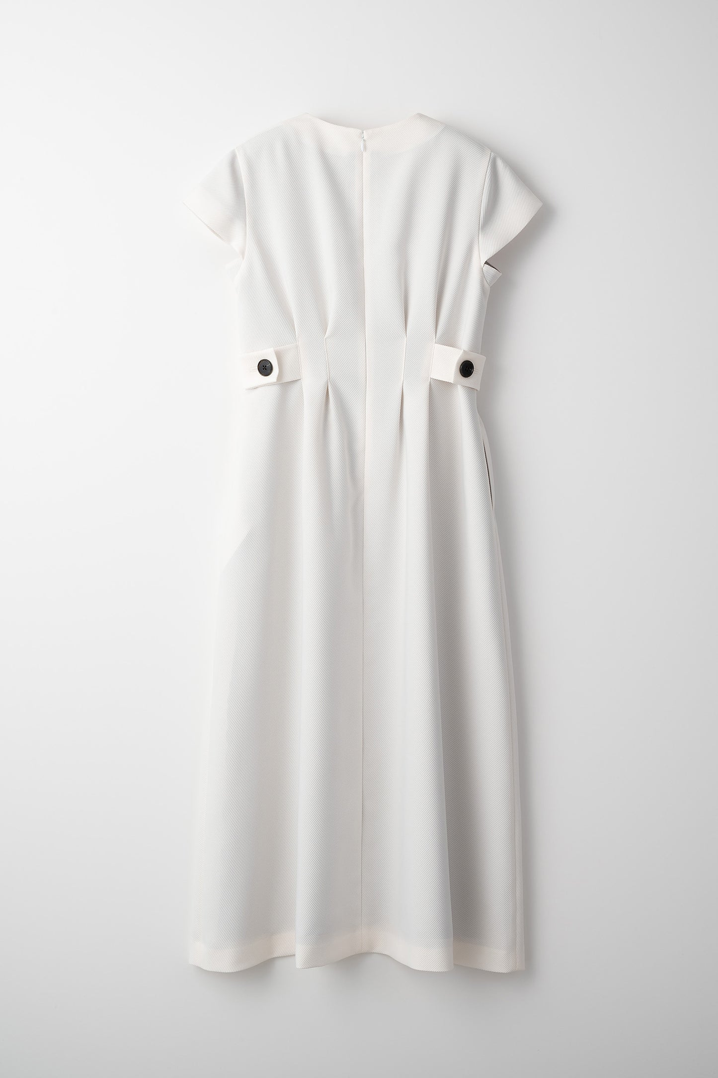 Waist tuck dress(White)