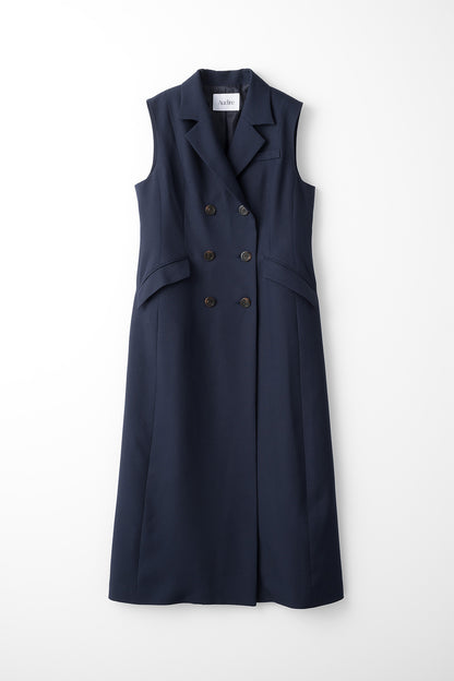 Mannish gilet(Navy)