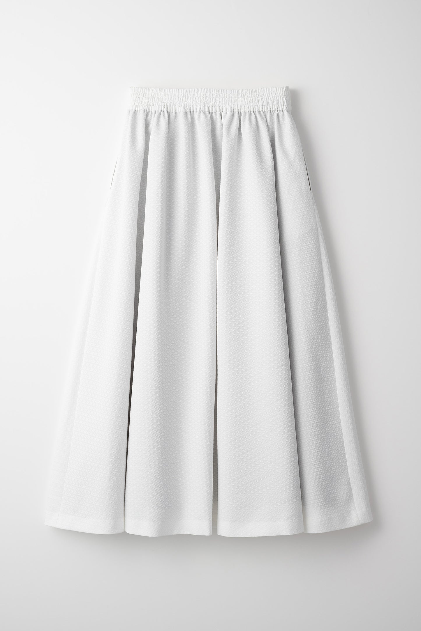 Blooming jacquard skirt(White)