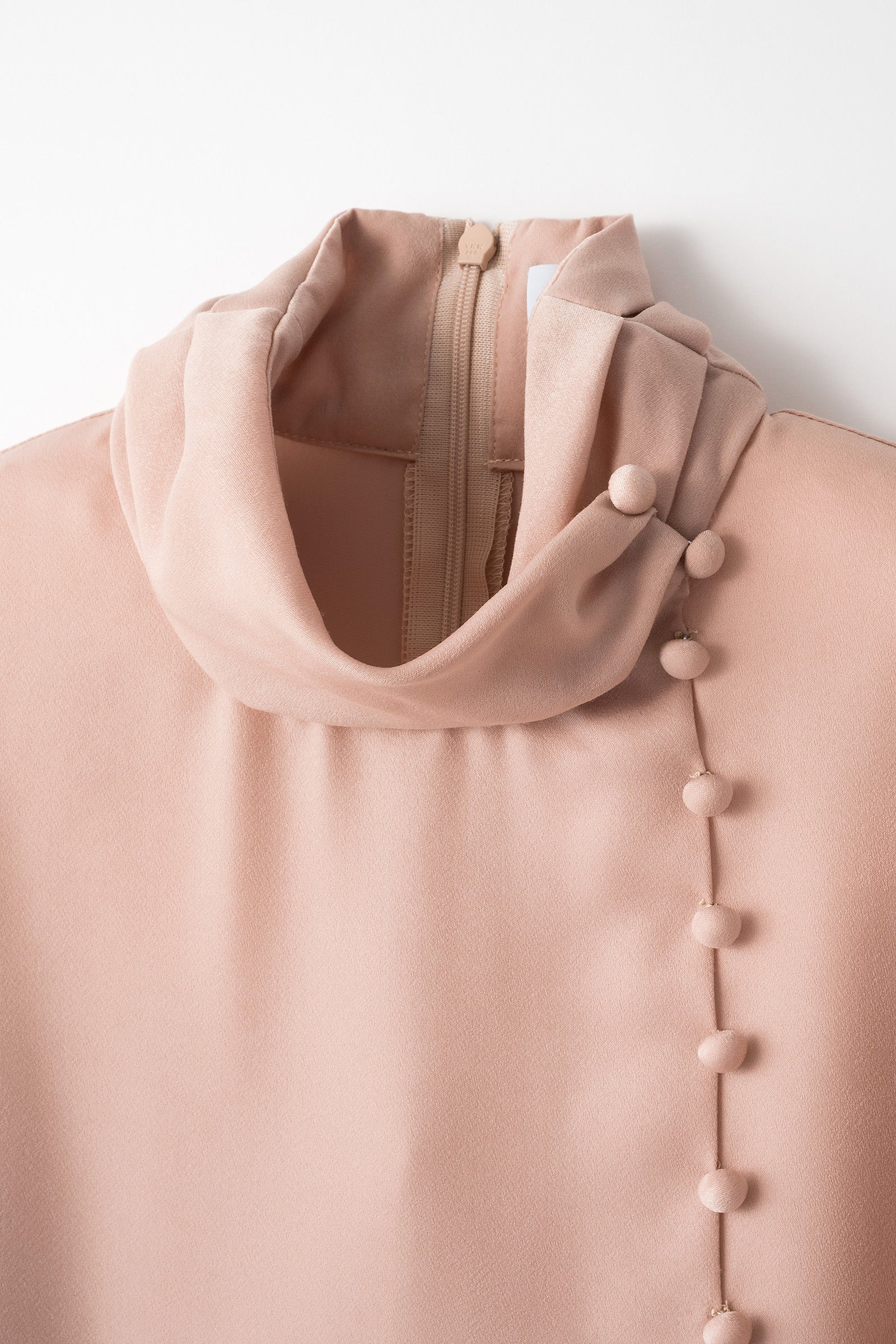 Audire drape blouse (Pink)