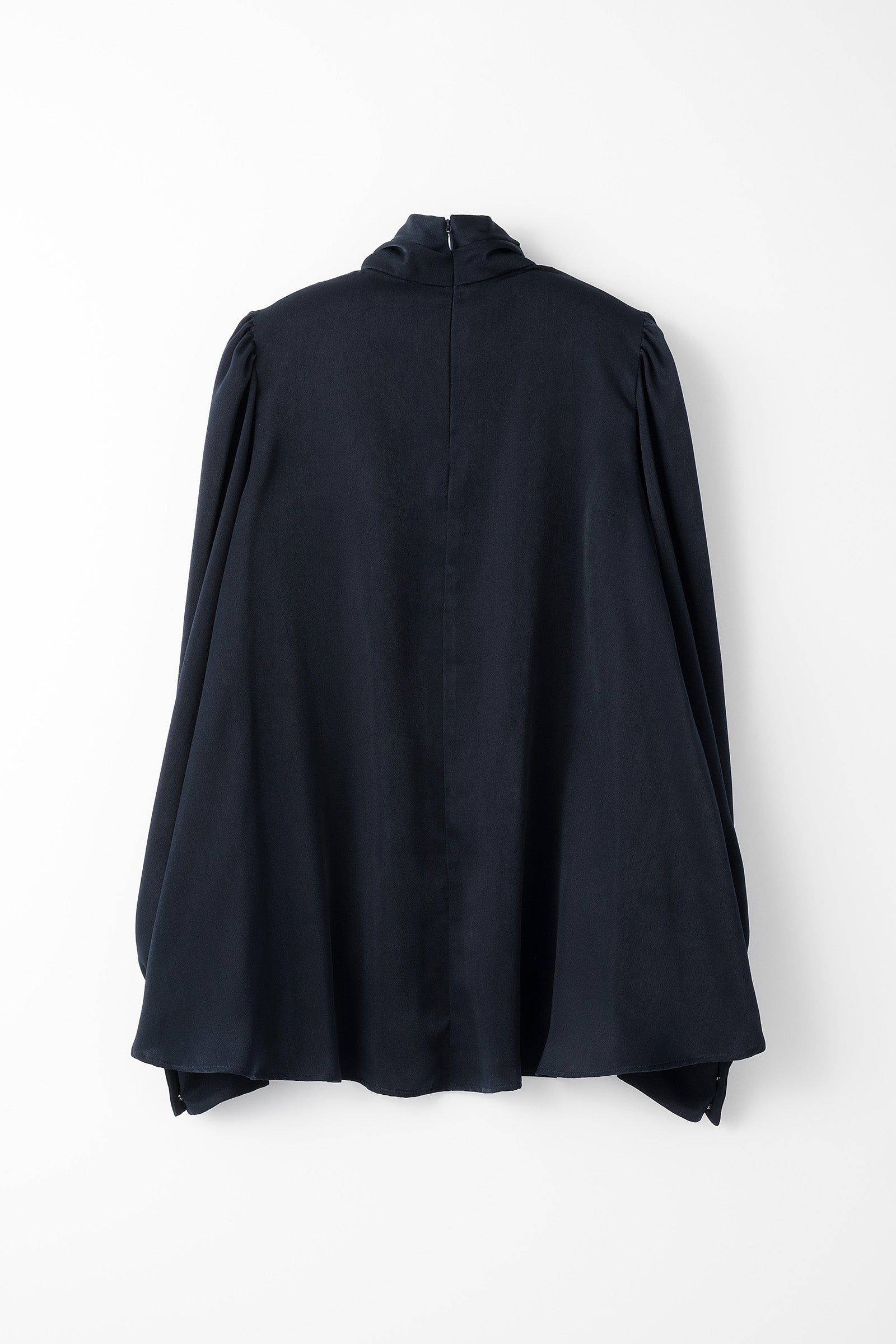 Audire drape blouse (Navy)