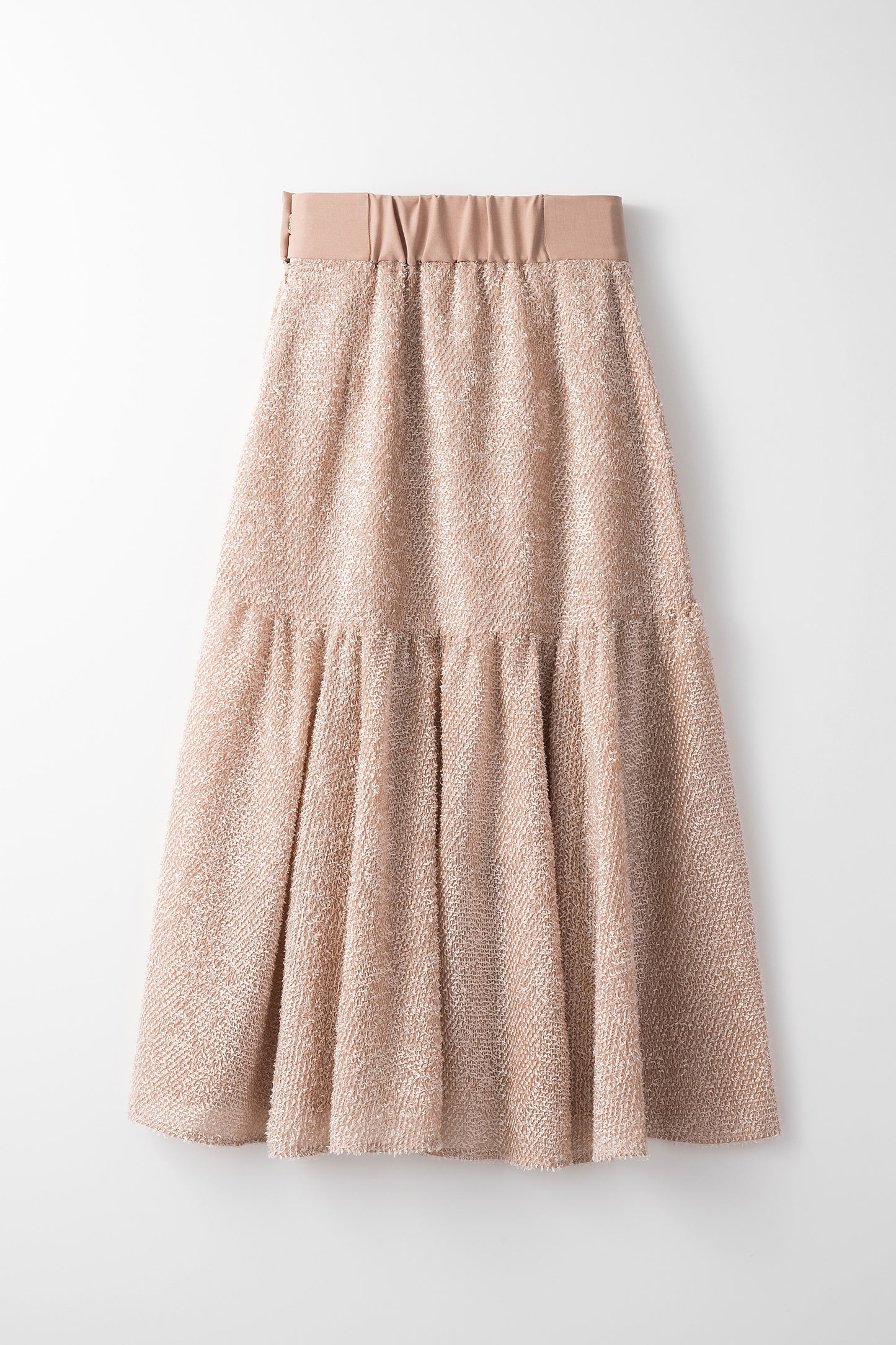 Airy jacquard skirt (Pink)