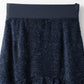Airy jacquard skirt (Navy)