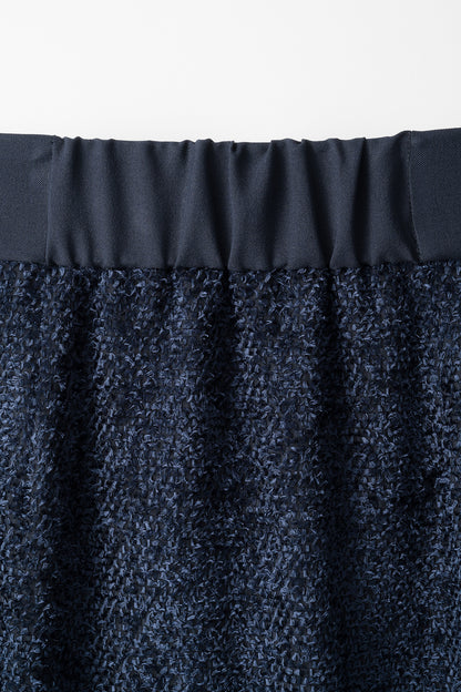 Airy jacquard skirt (Navy)